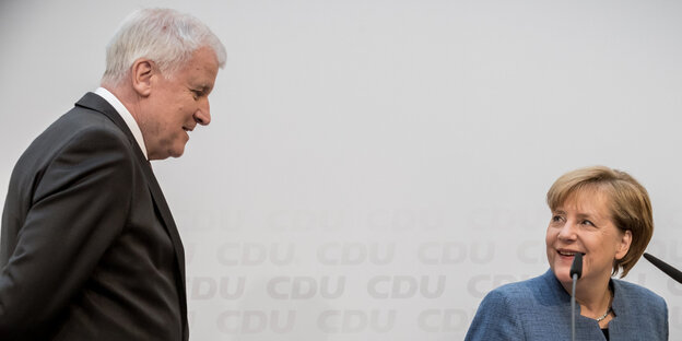 Angela Merkel und Horst Seehofer Angela Merkel und Horst Seehofer