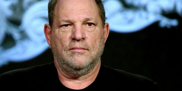 Eine Nahaufnahme von Harvey Weinstein Eine Nahaufnahme von Harvey Weinstein