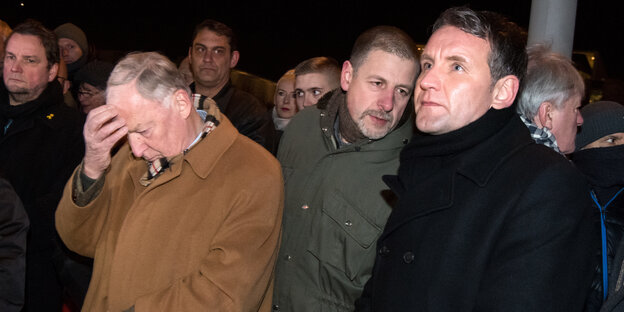Drei Männer, Gauland, Kubitschek, Höcke Drei Männer, Gauland, Kubitschek, Höcke