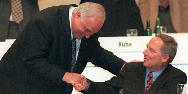 Helmut Kohl und Wolfgang Schäuble Helmut Kohl und Wolfgang Schäuble