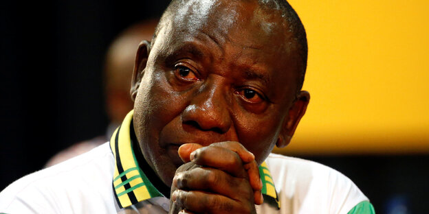 Porträt Cyril Ramaphosa Porträt Cyril Ramaphosa