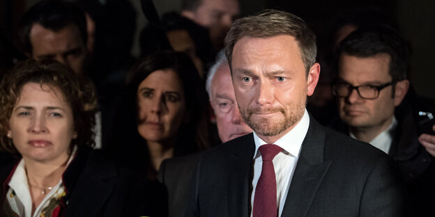 Christian Lindner spricht vor der Presse Christian Lindner spricht vor der Presse