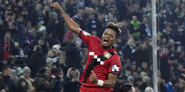 Leon Bailey jubelt Leon Bailey jubelt
