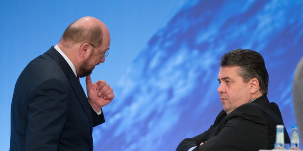 Martin Schulz und Sigmar Gabriel Martin Schulz und Sigmar Gabriel