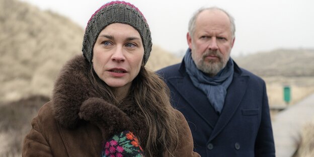 Eine frau und ein Mann, Tatort-Szene Eine frau und ein Mann, Tatort-Szene