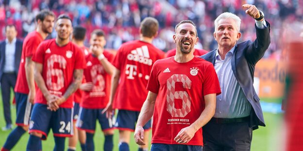 Franck Ribery und Jupp Heynckes Franck Ribery und Jupp Heynckes