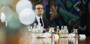 Gesundheitsminister Jens Spahn bei einer Kabinettssitzung
