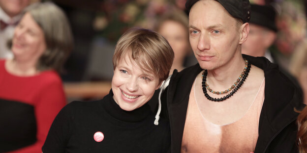 Schauspielerin Anna Brüggemann, Berlinale, Protest Schauspielerin Anna Brüggemann, Berlinale, Protest