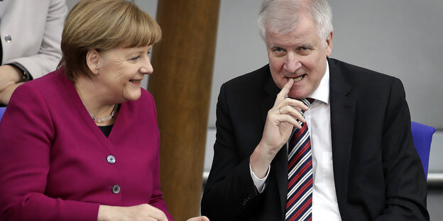 Angela Merkel und Horst Seehofer