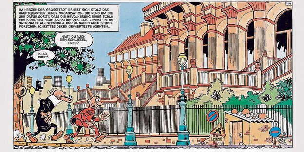 EIne Szene aus dem Comic EIne Szene aus dem Comic