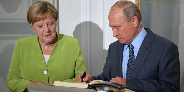 Angela Merkel und Wladimir Putin Angela Merkel und Wladimir Putin
