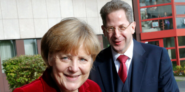 Maaßen mit Merkel Maaßen mit Merkel