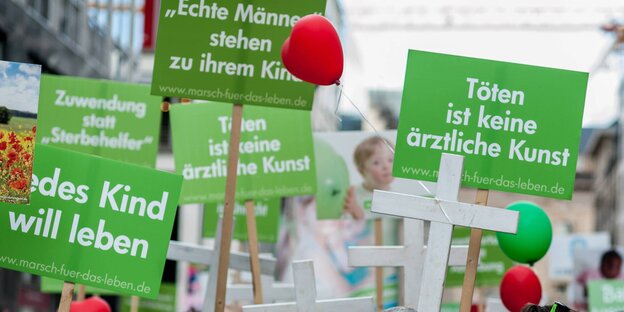 Eine Demonstration von Abtreibungsgegnern Eine Demonstration von Abtreibungsgegnern