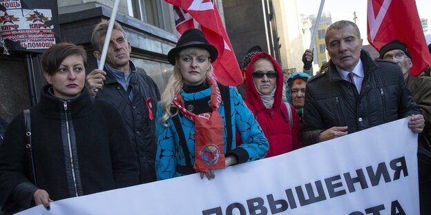 Demonstranten in Russland Demonstranten in Russland