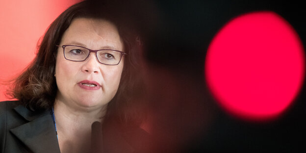 Porträt von Andrea Nahles Porträt von Andrea Nahles