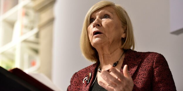 Die belgische Politikwissenschaftlerin und Professorin Chantal Mouffe Die belgische Politikwissenschaftlerin und Professorin Chantal Mouffe