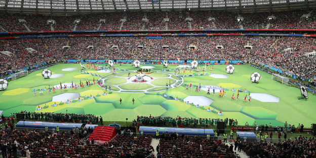Die WM-Eröffnungsfeier in Russland Die WM-Eröffnungsfeier in Russland