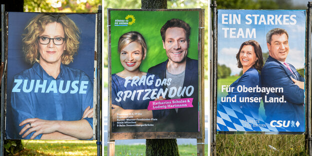 Wahlplakate in Bayern Wahlplakate in Bayern