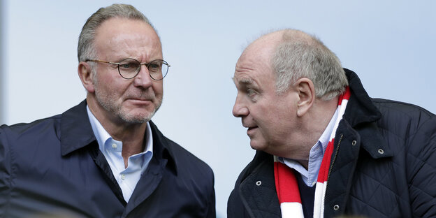 Doppelporträt Karl Heinz Rummenigge und Uli Hoeneß Doppelporträt Karl Heinz Rummenigge und Uli Hoeneß