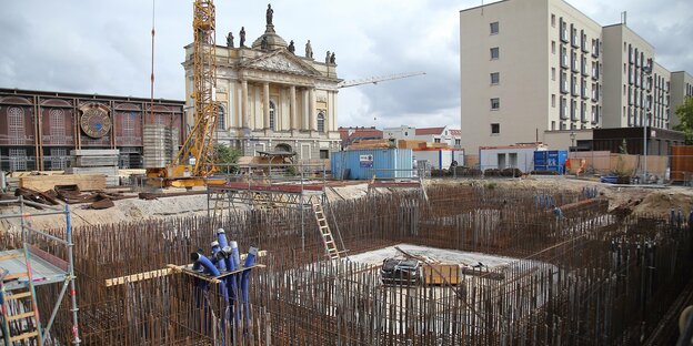 Baustelle der neuen Potsdamer Garnisonskirche Baustelle der neuen Potsdamer Garnisonskirche