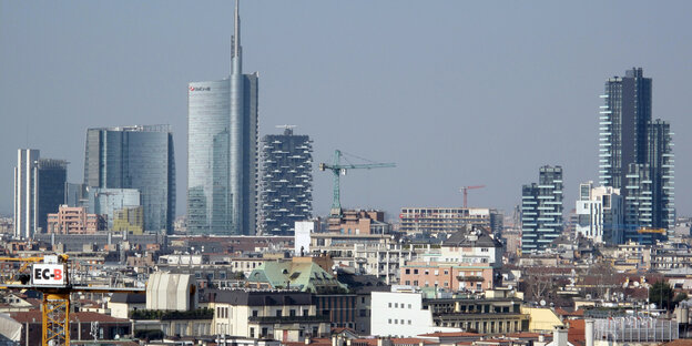 Die Skyline von Mailand Die Skyline von Mailand