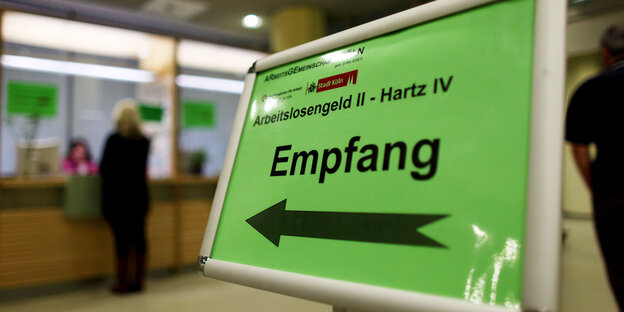 Schild Jobcenter Schild Jobcenter
