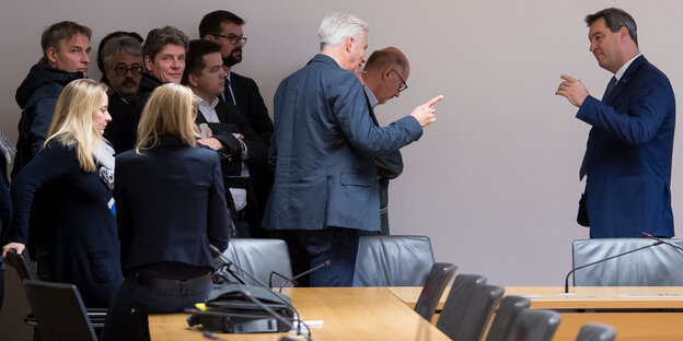 Pressekonferenz mit Markus Söder