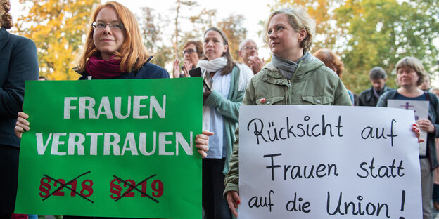 Protest gegen 219a Protest gegen 219a