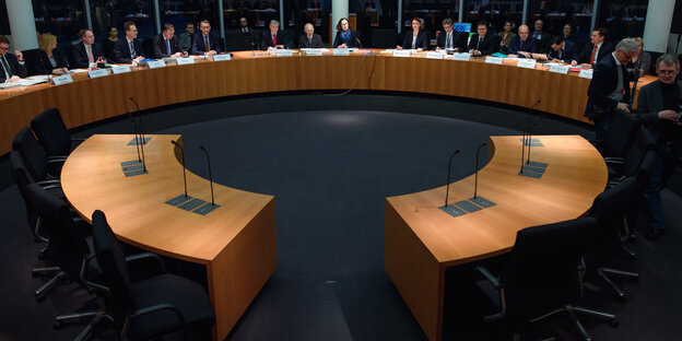 Eine Sitzung im Bundestag Eine Sitzung im Bundestag