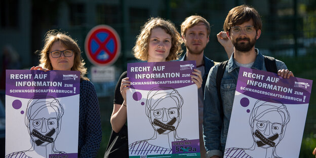 Protest gegen den Abtreibungparagraphen 219a Protest gegen den Abtreibungparagraphen 219a