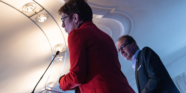 Annegret Kramp-Karrenbauer und Alexander Dobrindt Annegret Kramp-Karrenbauer und Alexander Dobrindt