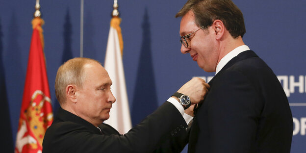Wladimir Putin und Aleksandar Vucic Wladimir Putin und Aleksandar Vucic