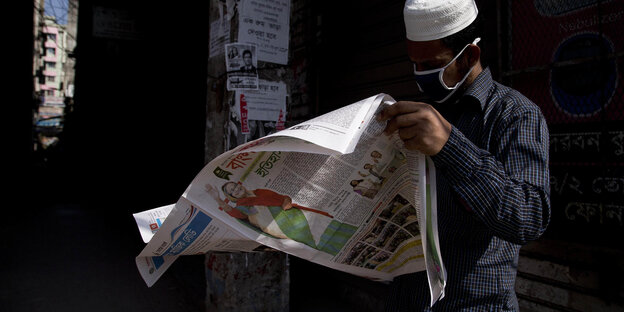 Ein Zeitungsleser