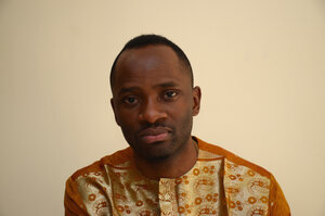Ein Mann, Chike Ukaegbu, Präsidentschaftskandidat in Nigeria Ein Mann, Chike Ukaegbu, Präsidentschaftskandidat in Nigeria