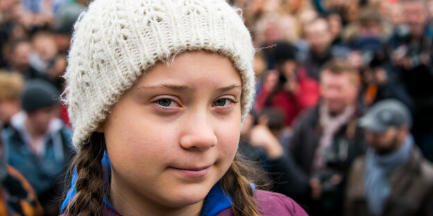 Greta Thunberg vor einer Demonstration Greta Thunberg vor einer Demonstration