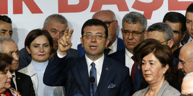 Der CHP-Kandidat für Istanbul Ekrem Imamoglu Der CHP-Kandidat für Istanbul Ekrem Imamoglu