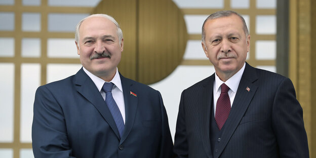 Präsident Erdogan und sein weißrussischer Amtskollege Alexander Lukaschenko Präsident Erdogan und sein weißrussischer Amtskollege Alexander Lukaschenko