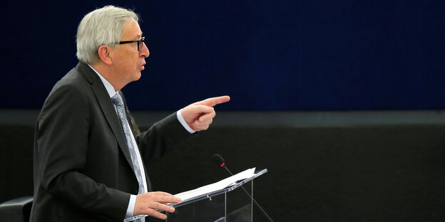 Juncker im EU-Parlament