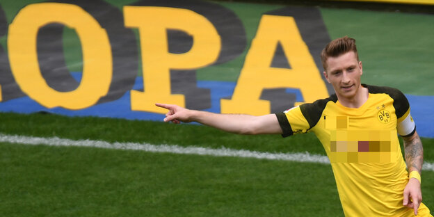 Marco Reus jubelt nach einem Tor Marco Reus jubelt nach einem Tor