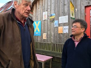 Dieter Welchering aus Berlinchen und Ulrich Schnauder aus Zempow, beide sind Ortsvorsteher der Dörfer Dieter Welchering aus Berlinchen und Ulrich Schnauder aus Zempow, beide sind Ortsvorsteher der Dörfer