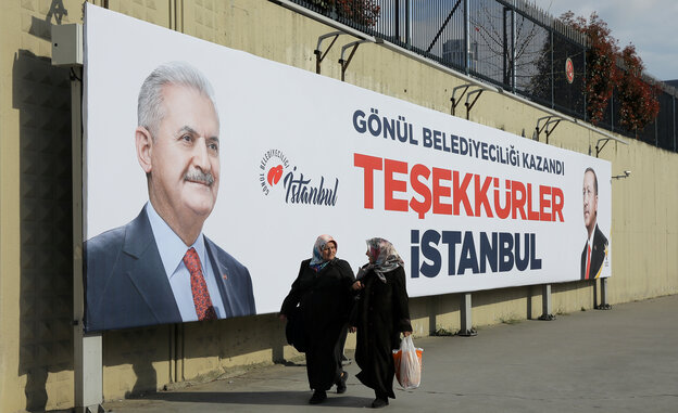 Wahlplakat in Türkei Wahlplakat in Türkei