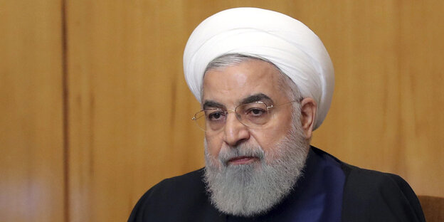 Der iranische Präsident Hassan Ruhani Der iranische Präsident Hassan Ruhani