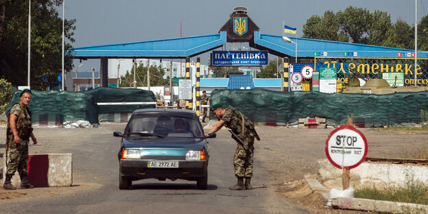An der ukrainisch-russischen Grenze