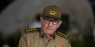 Raul Castro in Uniform