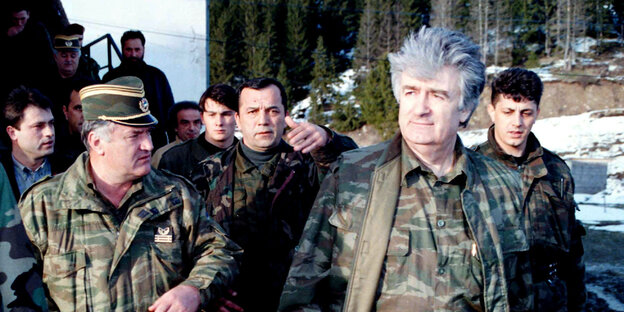 Ratko Mladić und Radovan Karadzic Ratko Mladić und Radovan Karadzic