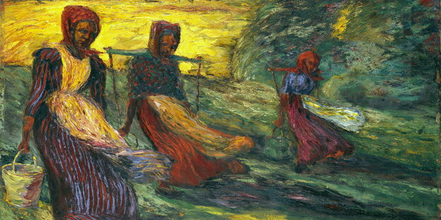 Das Gemälde Melkmädchen von 1903 feiert das Landleben