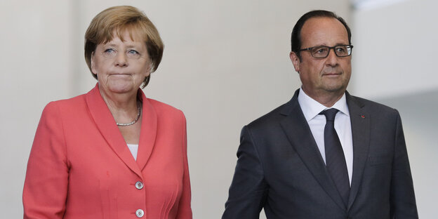 Angela Merkel und François Hollande Angela Merkel und François Hollande