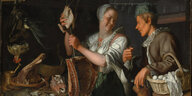 Niederländische Küchenszene des Malers Peter Wtewael aus der ersten Hälfte des 17. Jahrhunderts: Fleisch war damals nicht verpönt