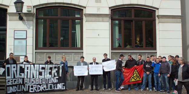 Mahnwache gegen Union Busting