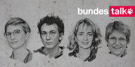 Die Köpfe von Dinah Riese, Christian Jakob, Barbara Dribbusch und Sabine am Orde